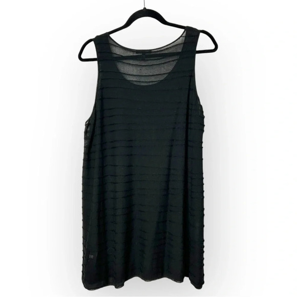 Eileen Fisher Black Cotton Sleeveless Top L - Picture 2 of 4